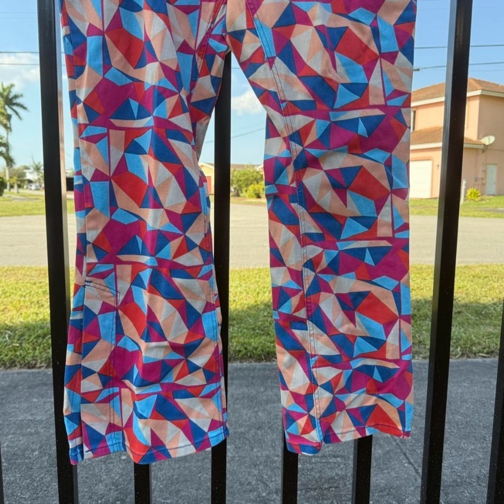 Colorful Geometric Pattern Pants - Picture 2 of 8